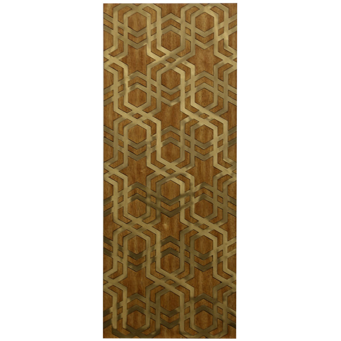 Br Harmony Mid Century Wood Wall Décor With Metal Inlay Br Harmony Mid Century Wood Wall Décor With Metal Inlay