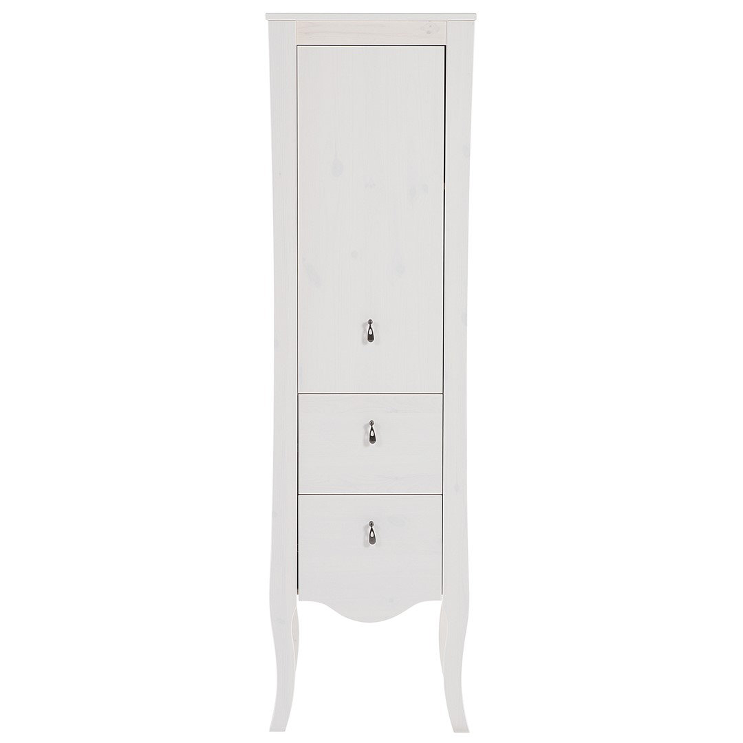 white wood tall bathroom cabinet