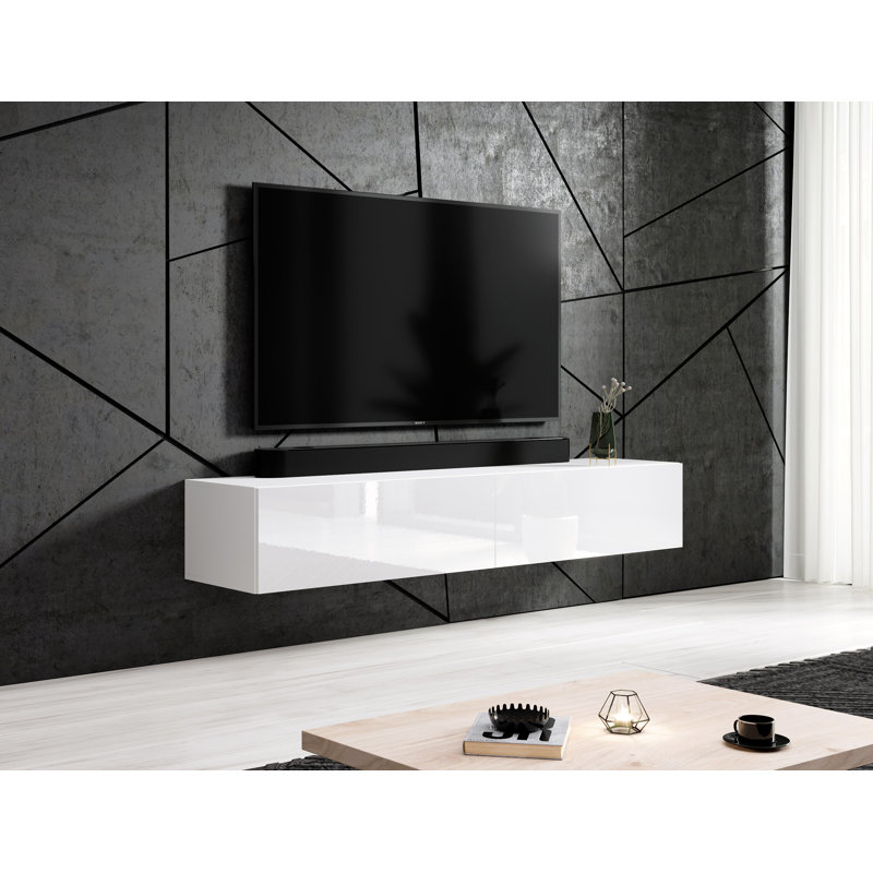 Wrought Studio Shahe Floating Tv Stand For Tvs Up To 78 Wayfair White, black, white / grey, artisan oak. shahe floating tv stand for tvs up to 78