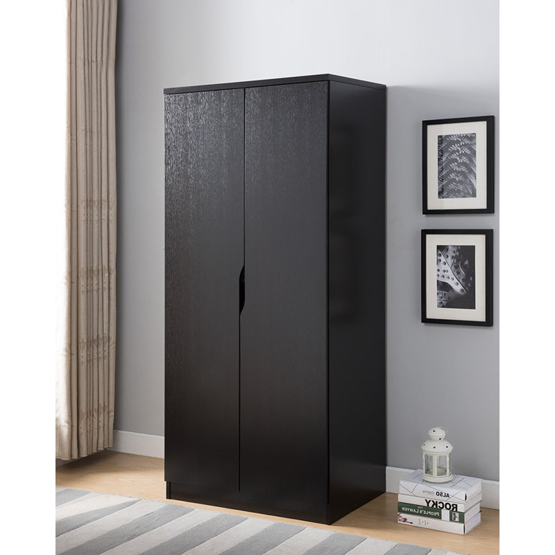 Latitude Run Armoire De Rangement En Bois Penderie Armoire Carin Wayfair Ca