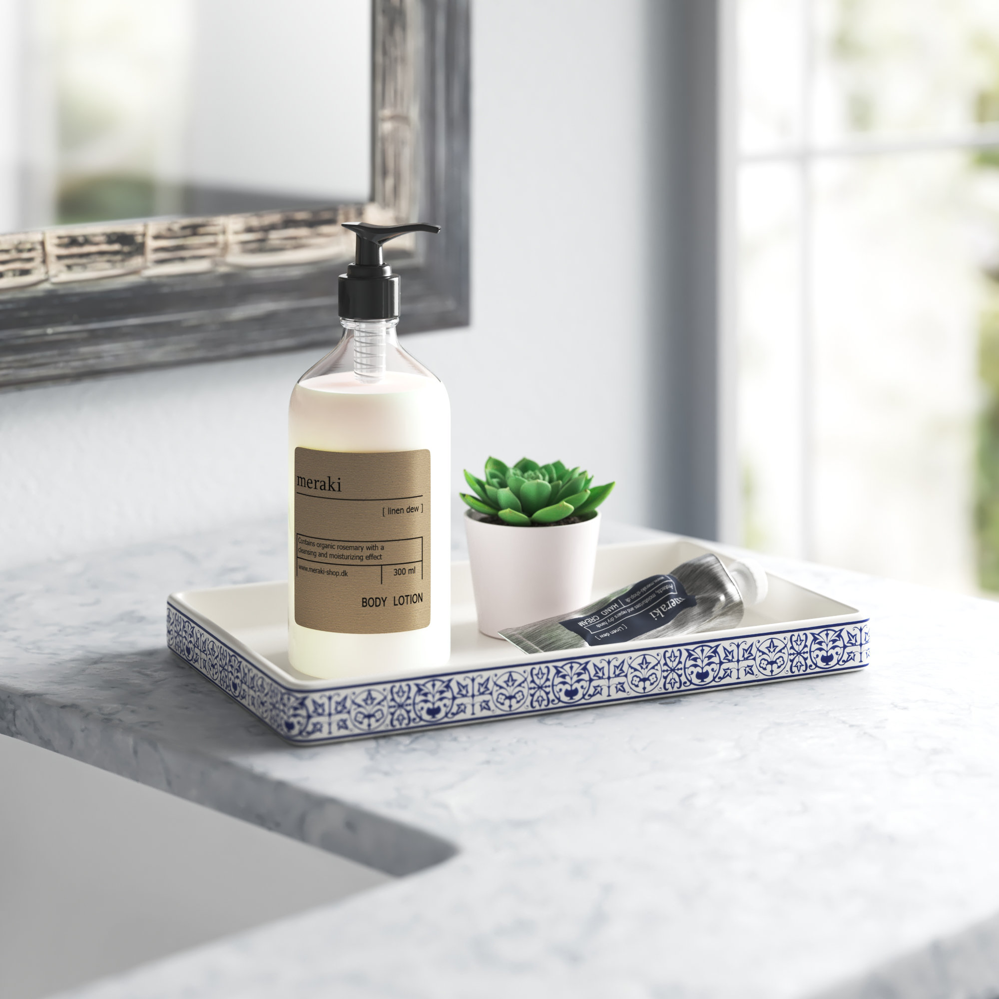 Mistana™ Lennon Marble Bathroom Accessory Tray & Reviews | Wayfair