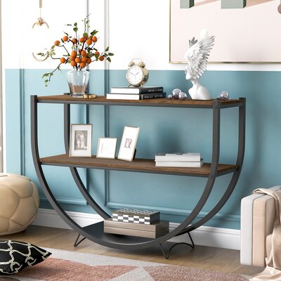 17 Stories Arius 48" Console Table  Table Top Color: Brown