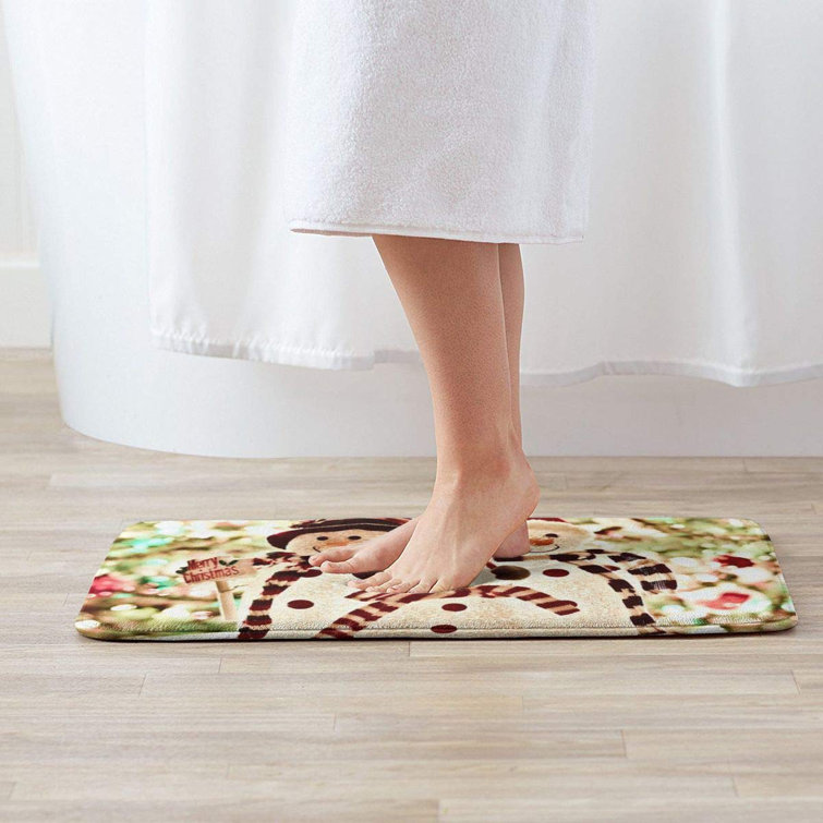 The Holiday Aisle Indoor Outdoor Doormats Christmas Snowman Family Non Slip Durable Washable Funny Home Decorative Door Mats Bath Rugs For Entrance Bedroom Bathroom Kitchen 40 X 60 Cm Wayfair