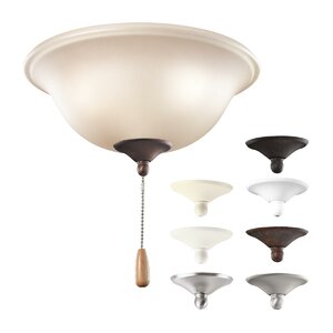 3-Light Bowl Ceiling Fan Light Kit