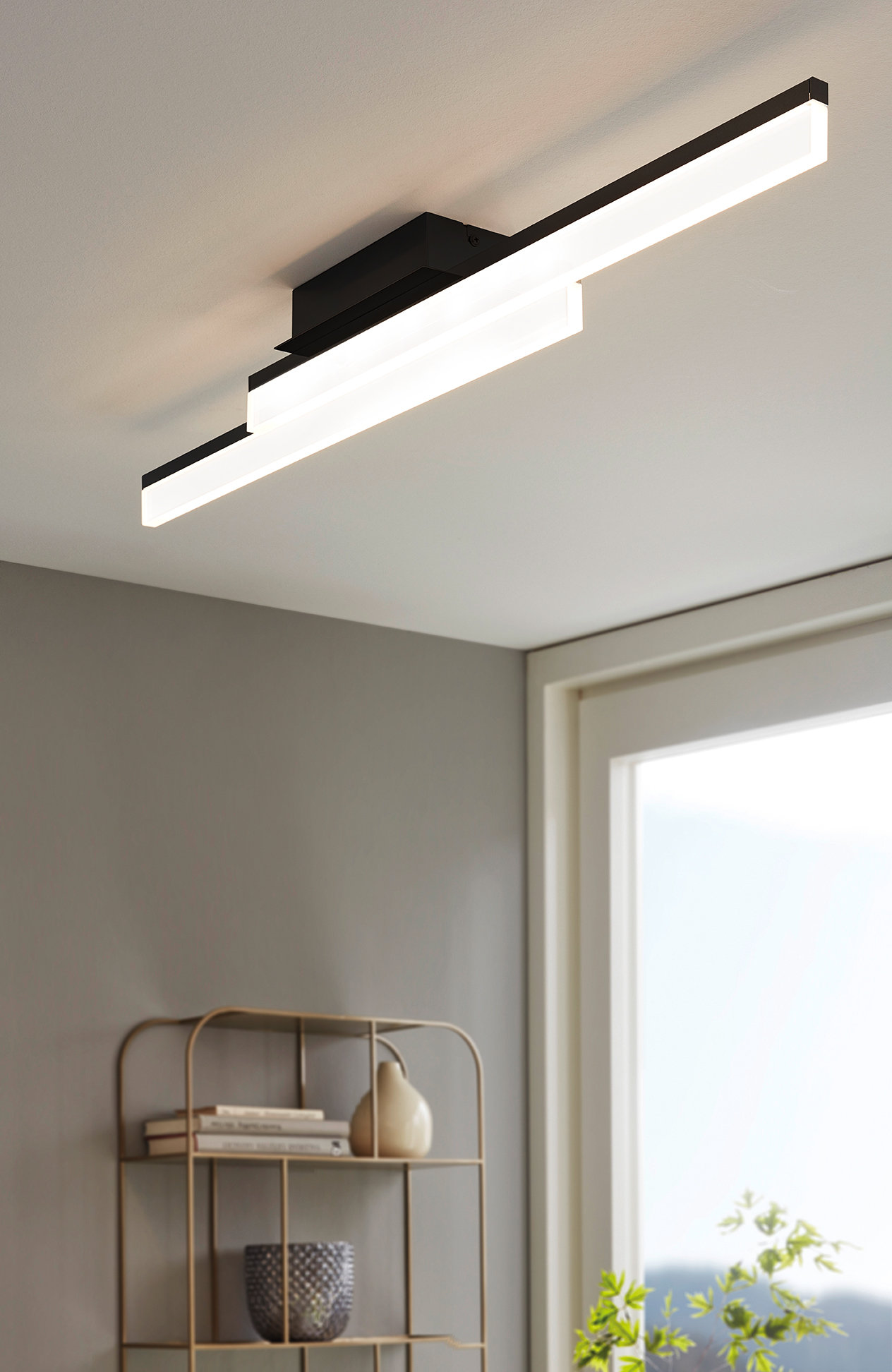 Orren Ellis Afognak 1 Light 34 65 Unique Statement Geometric Led Flush Mount Reviews Wayfair