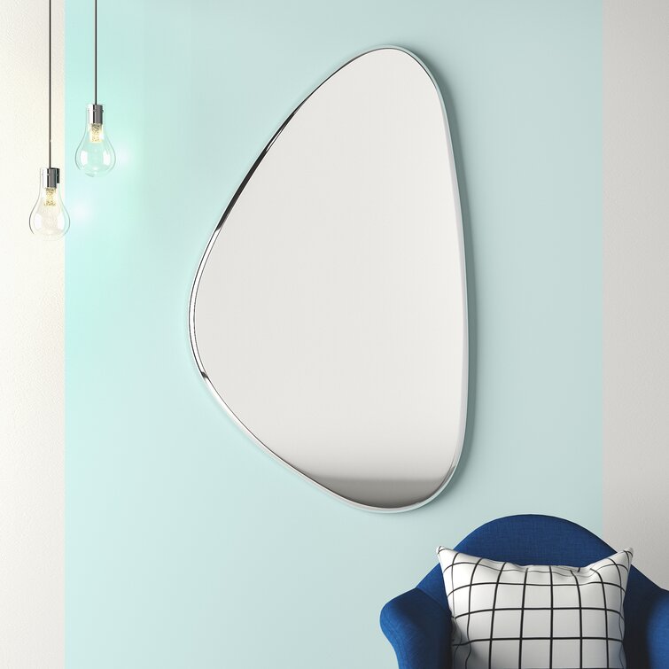 Deux Modern & Contemporary Beveled Frameless Accent Mirror