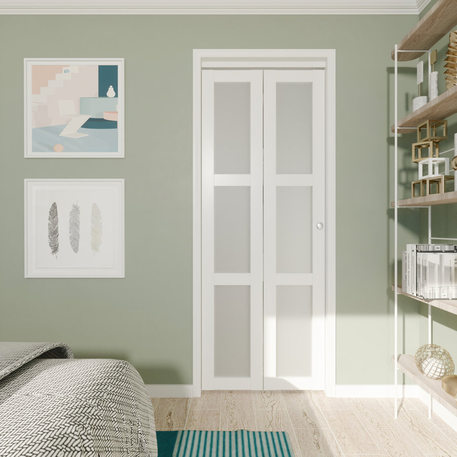 Baldarassario Bifold Closet Door -  Finish: White