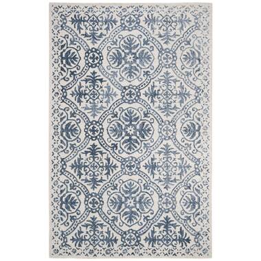 Lauren Ralph Lauren Etienne Handmade Wool Blue / Ivory Rug & Reviews |  Wayfair