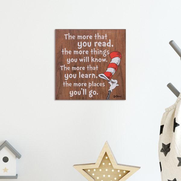 Nielsenbainbridge 18 X 18 Dr Seuss The More You Read Cat In The