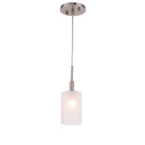 stainless steel and glass pendant light