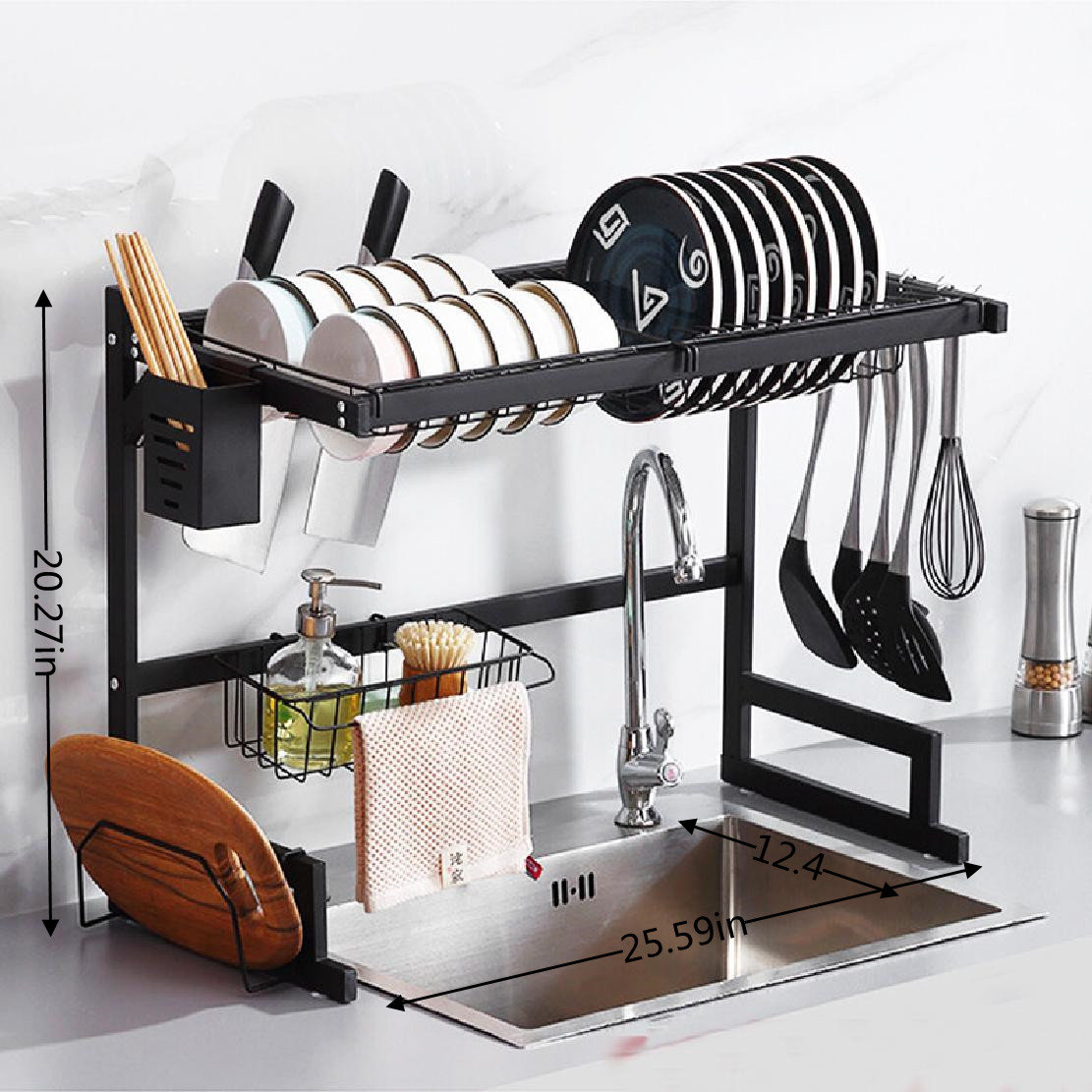 Captive Gala Stainless Steel Over the Sink Dish Rack | Wayfair