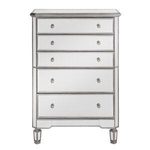 Orpha Contemporary 5 Drawer Cabinet