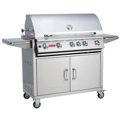 Brahma Cart 5-Burner Propane Gas Grill with Cabinet Bull Outdoor Fuel Type: Natural Gas