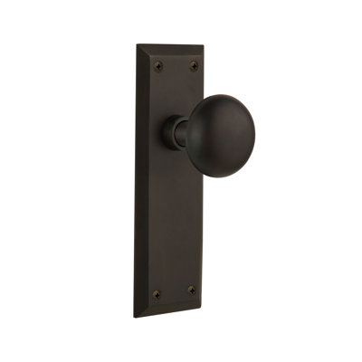 Nostalgic Warehouse New York Privacy Door Knob With New York Long