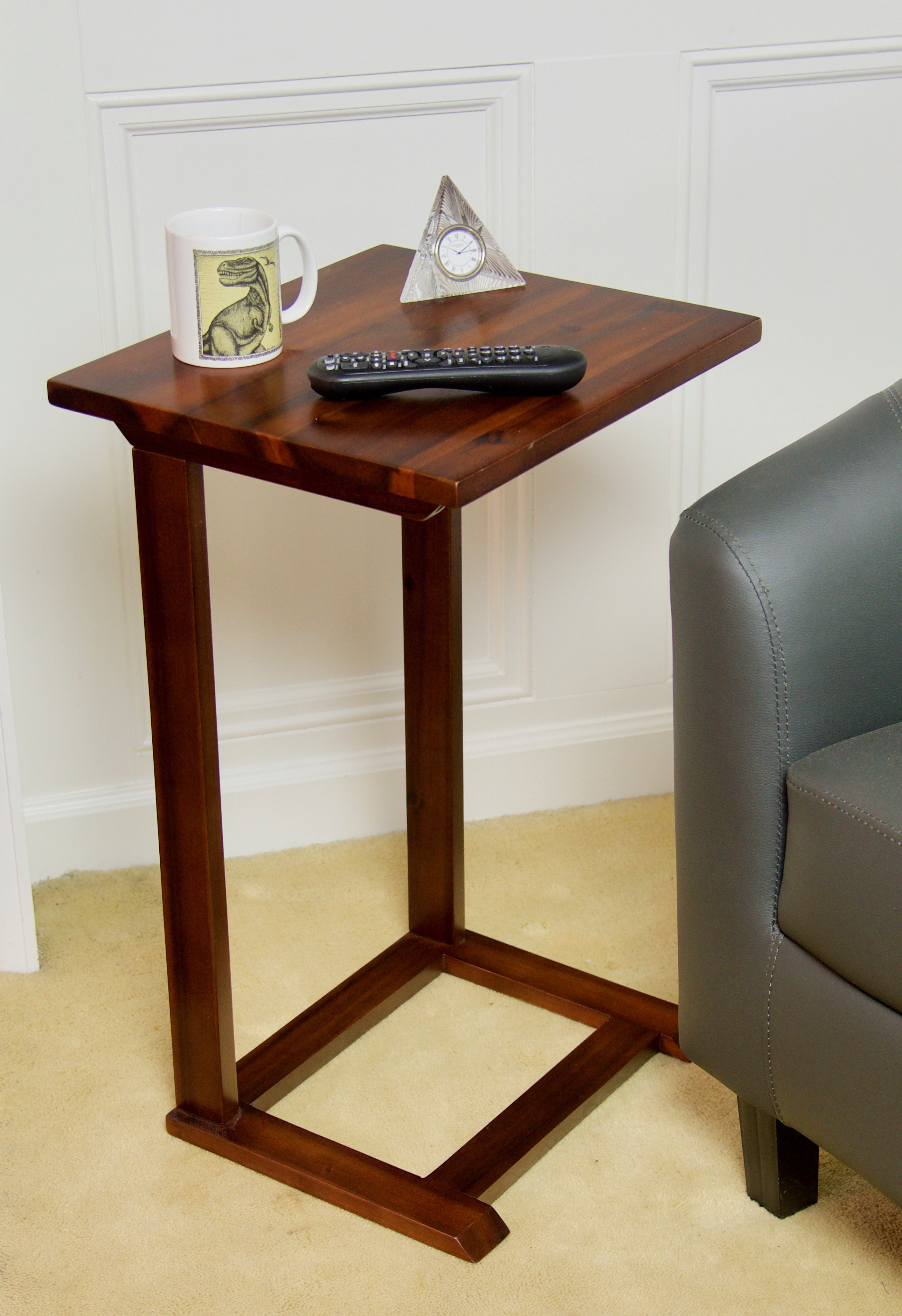 Ebern Designs Kabamba 25.5'' Tall Solid Wood C Table End Table