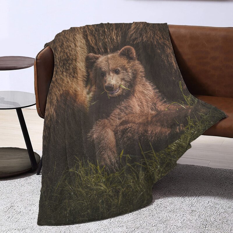 17 Stories Animals Bear 23 Throw Blanket | Wayfair