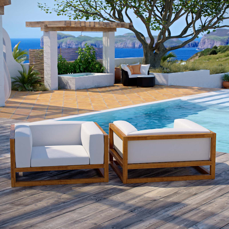 Highland Dunes Ringler Premium Grade A Teak Patio Chair With