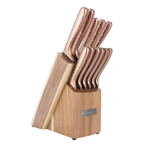 copper kitchen knife set