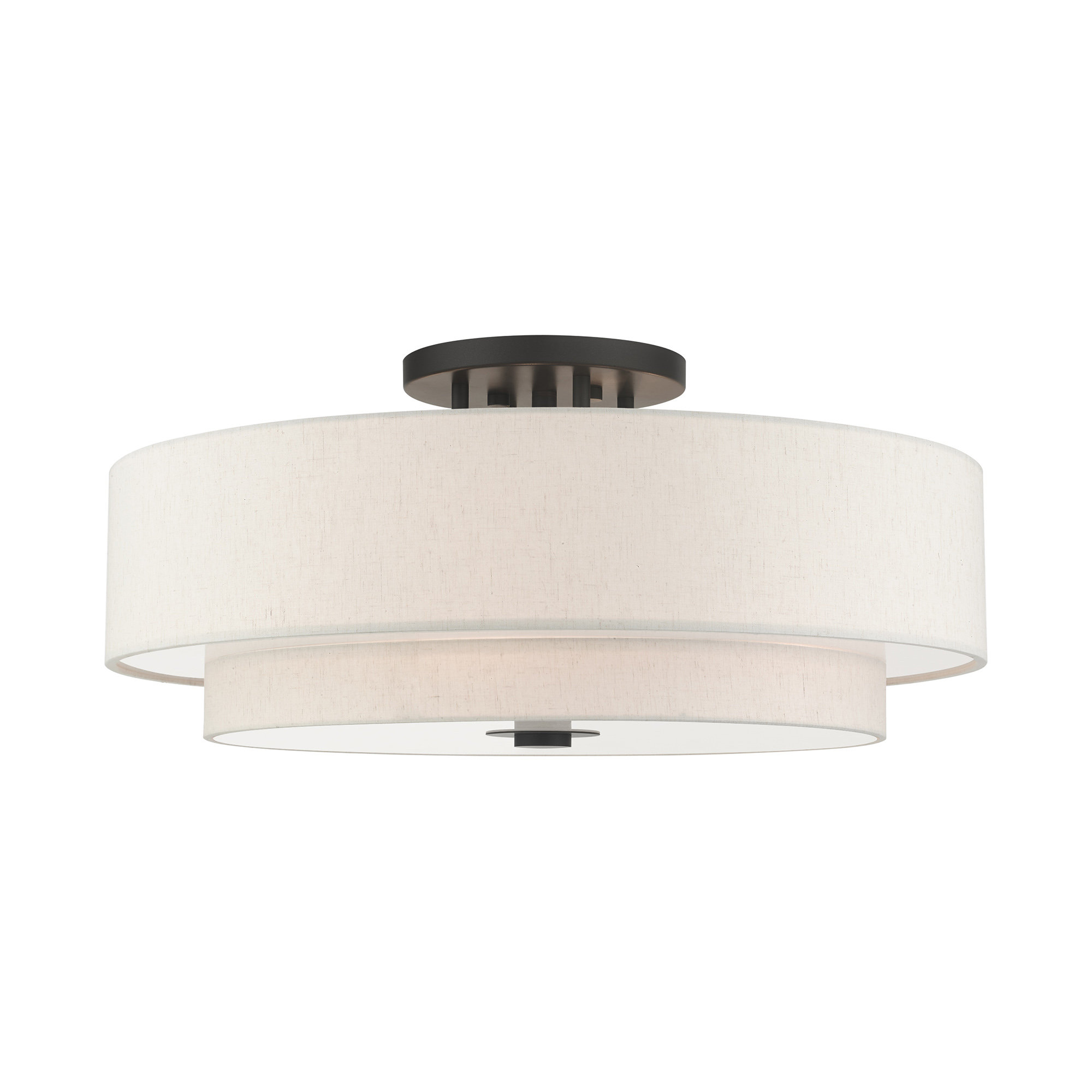 Mercury Row Hymel 6 Light 30 Shaded Drum Semi Flush Mount Reviews Wayfair