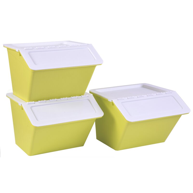 stackable plastic storage containers