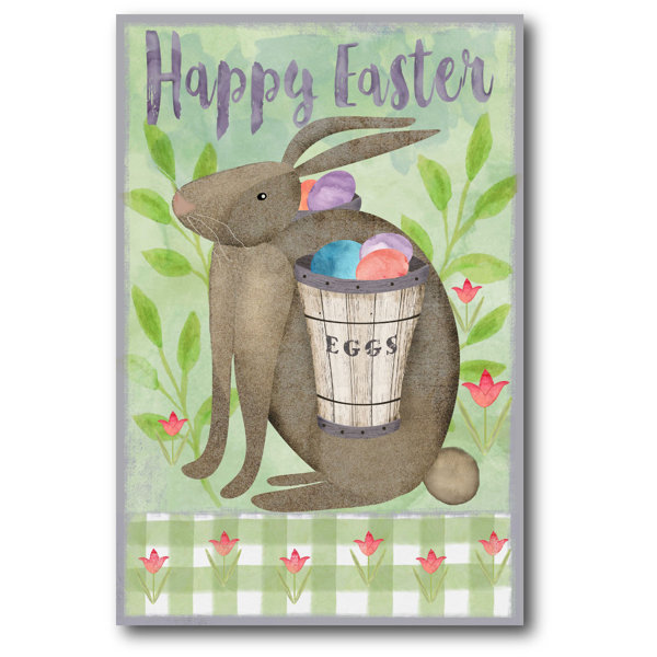 The Holiday Aisle Easter Bunny Watercolor Painting Print On