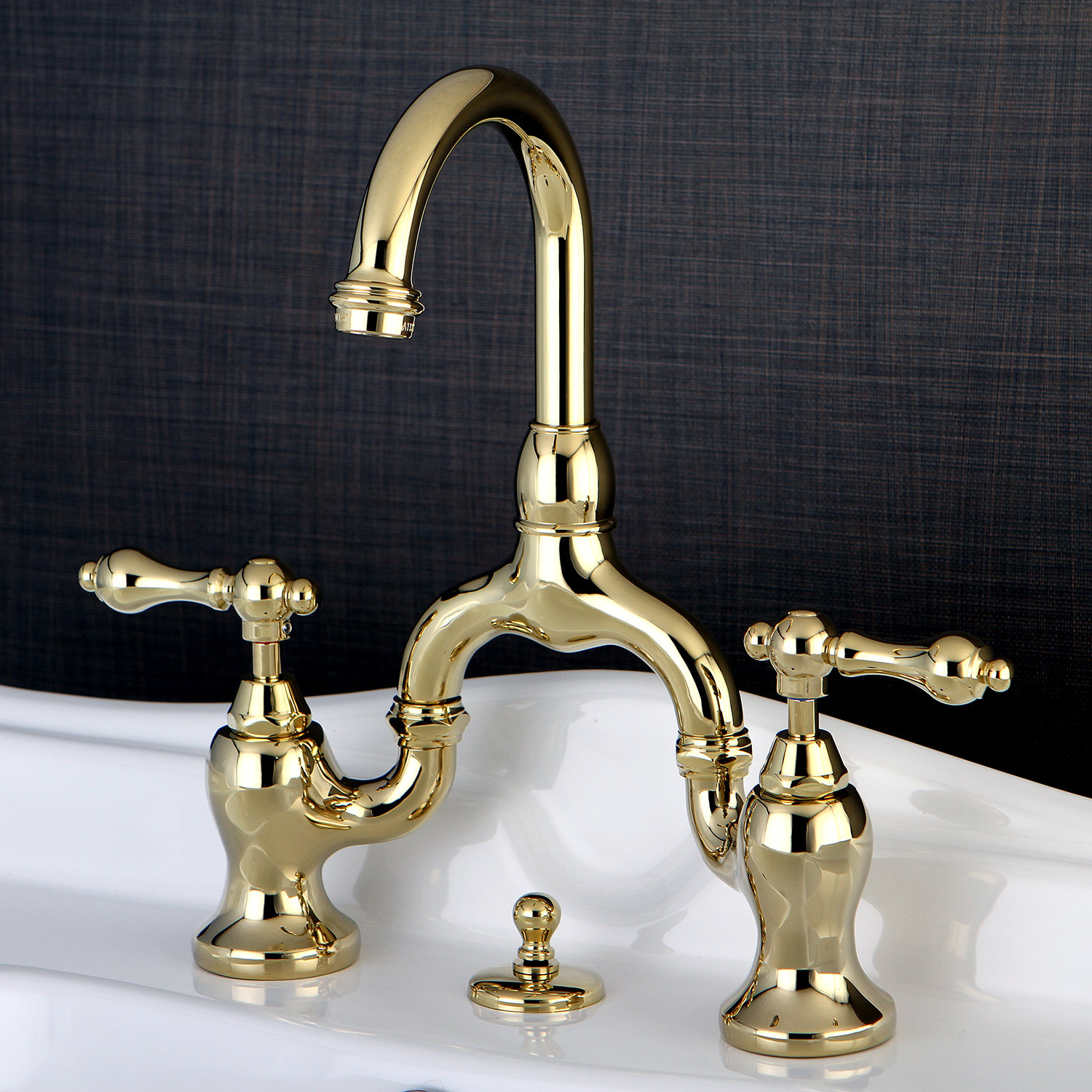 Kingston Brass English Country Centerset Bathroom Faucet With