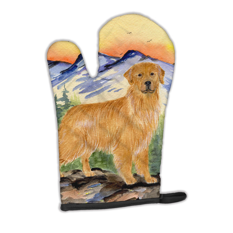 golden retriever oven mitts