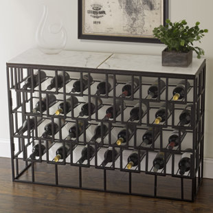Sofa Table Wine Rack Wayfair Marble Console 28 Bottle Floor Wine Rack