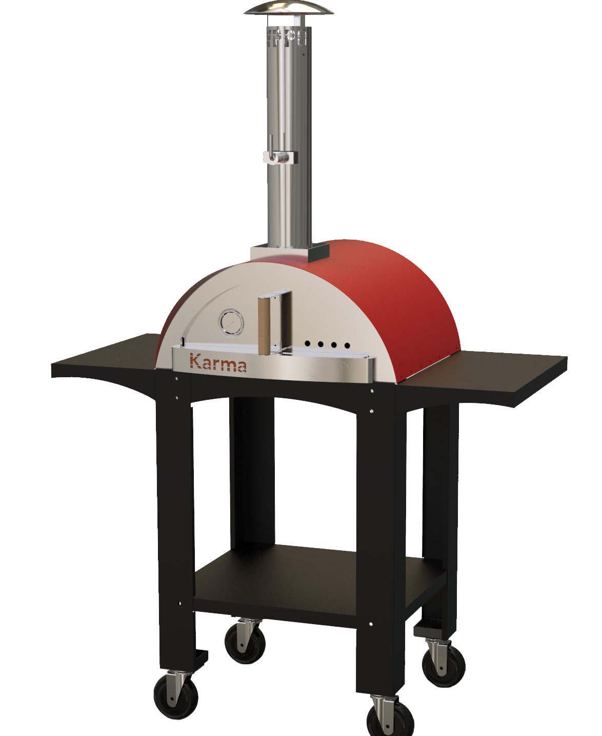 WPPO LLC Karma Stainless Steel Freestanding WoodFired Pizza Oven Wayfair