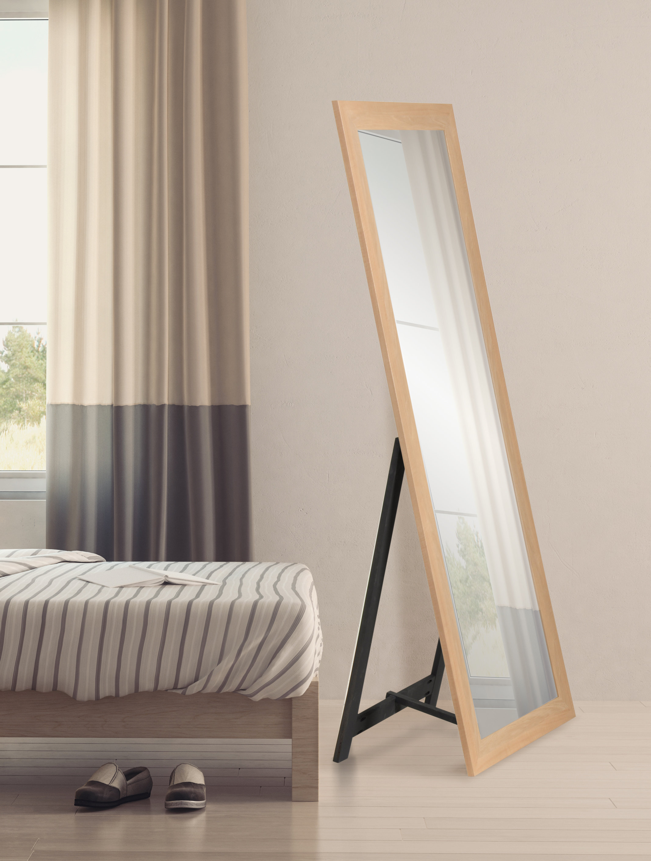 Ebern Designs Striegel Freestanding Farmhouse Full Length Mirror