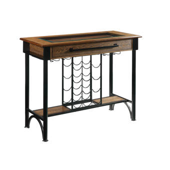 17 Stories Moller Bar Height Extendable Butterfly Leaf Dining