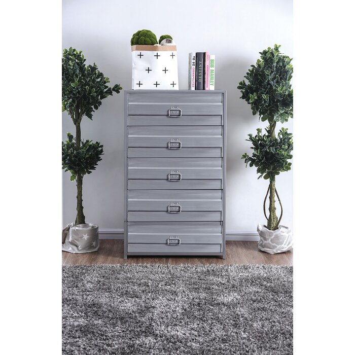 17 Stories Lancaster 5 Drawer Chest Wayfair