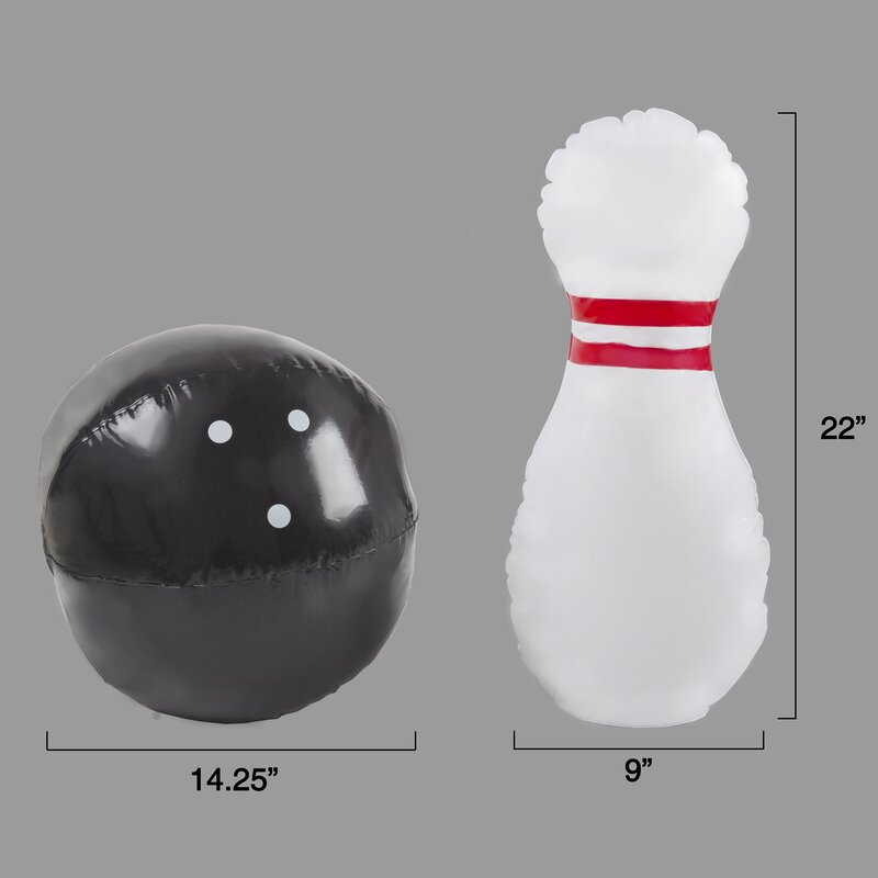 inflatable bowling set target