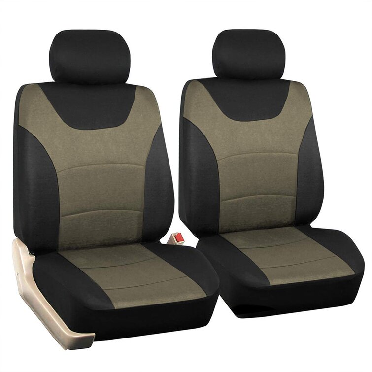 2 Front Universal Car Seat Covers Built-in Sponge Breathable Cushioned Washable 