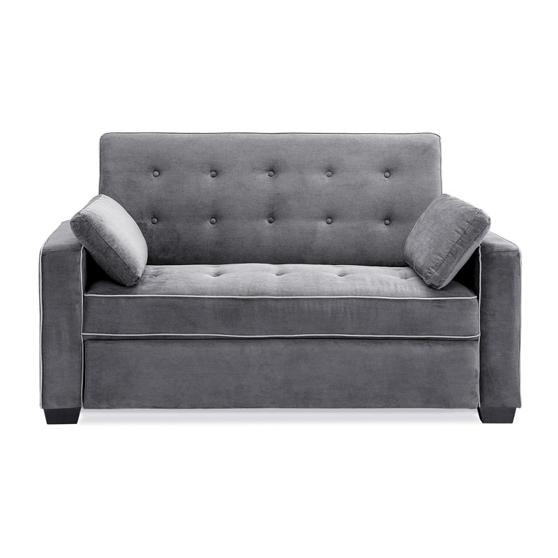 Zipcode Design Evan Microfiber Microsuede 72 6 Square Arm Sleeper Reviews Wayfair