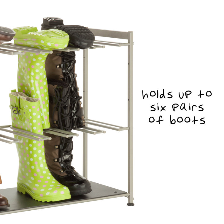 6 pair boot rack