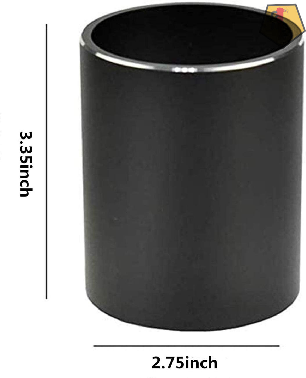 GN109 Round Pencil Holder,Desk Organizer,Metal Pen Holder Aluminum Cup Storage Box For Office