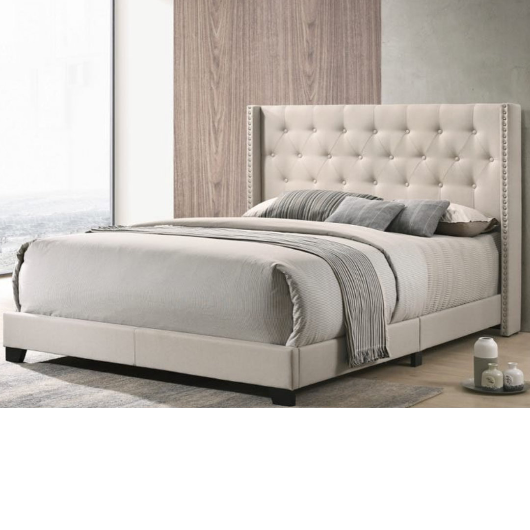 Telauges Tufted Upholstered Low Profile Standard Bed Telauges Tufted Upholstered Low Profile Standard Bed