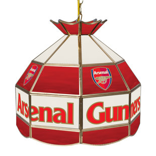 Go to store & view more images Trademark Global Premier League Stained Glass 1-Light Pool Table Lights Pendant