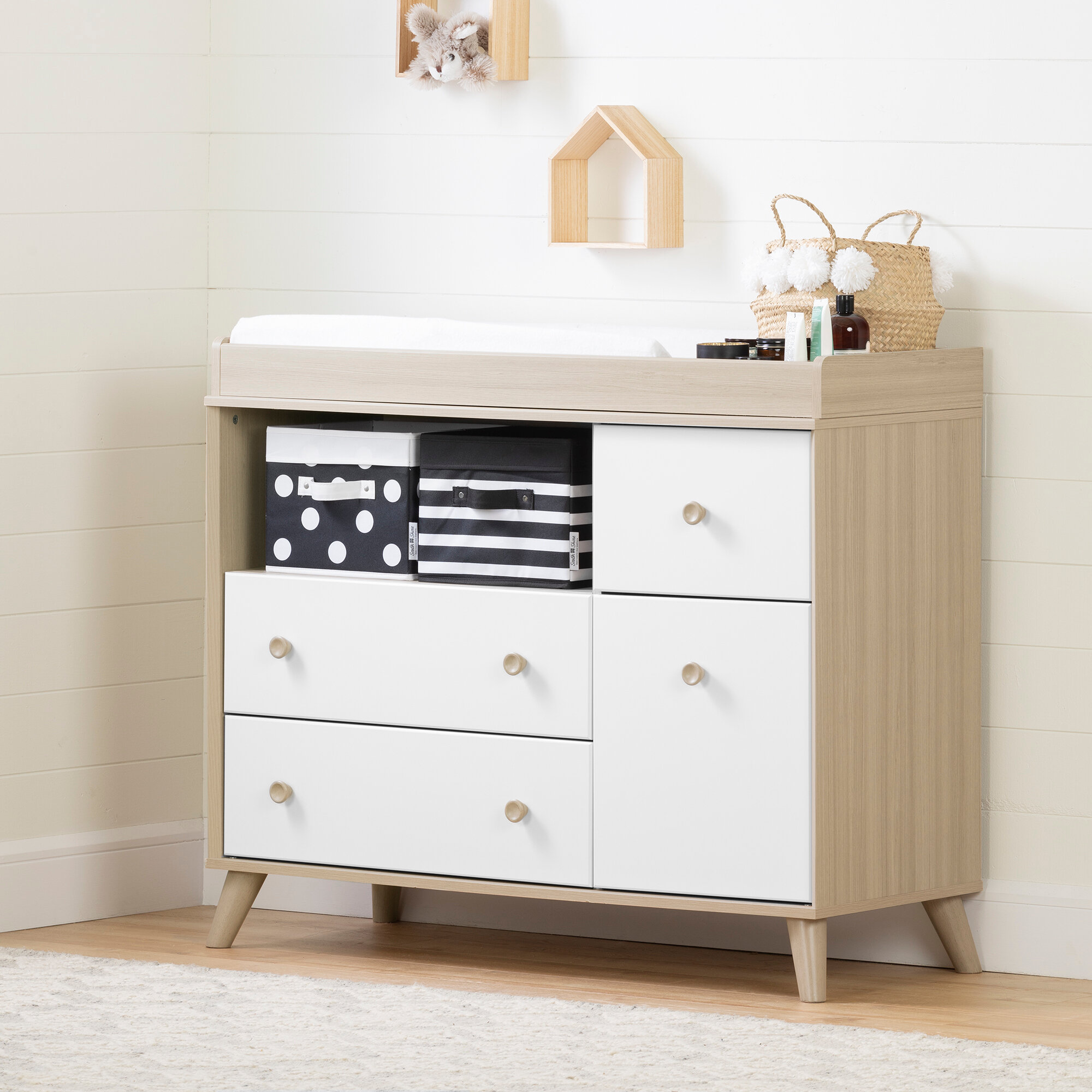 narrow baby changing table
