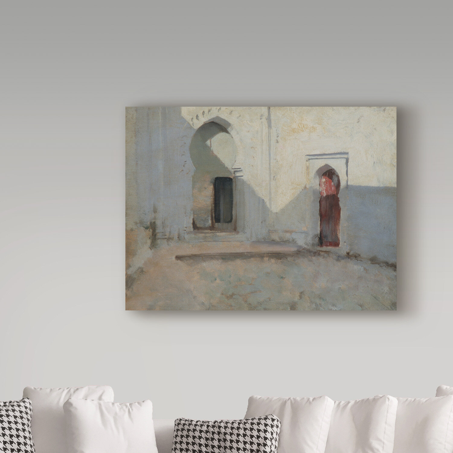 Vault W Artwork John Singer Sargent Courtyard Tetuan Morocco by John ...