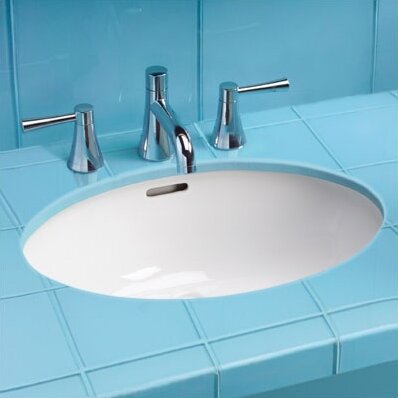 Toto Augusta Decorative Ceramic Oval Undermount Bathroom Sink With