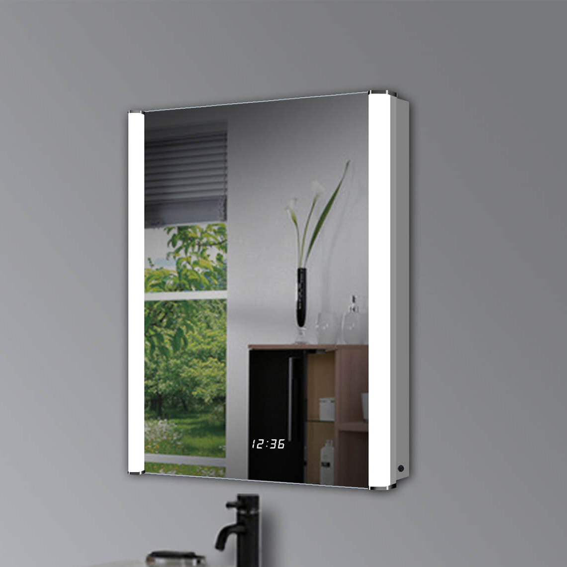 Orren Ellis Chriopher Recessed Framed Medicine with 2