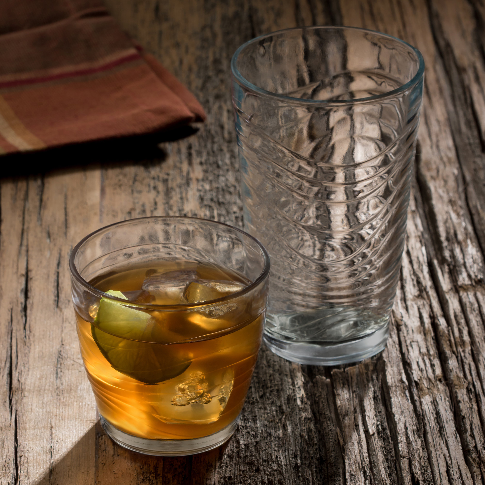 Libbey Classic Mocha 16-Piece Tumbler and Rocks Glass Set