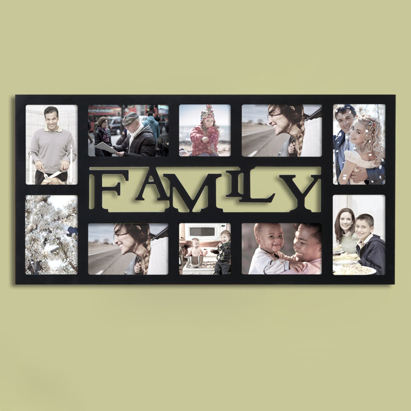 Alcott Hill Kasen 10 Opening Decorative Family Wall Hanging Collage Picture Frame Wayfair