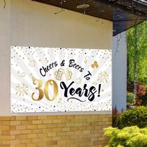 5x3ft Happy Birthday Polyester Photography Background Dense Golden Brown Spots Mosaic Wall Shiny Golden Crown Metallic Banner Birthday Backdrop Child Adult Birthday Party Banner Studio Props 