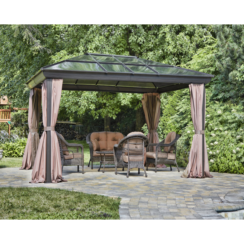 Gazebo Penguin Venus 16 Ft W X 12 Ft D Aluminum Patio Gazebo Reviews Wayfair