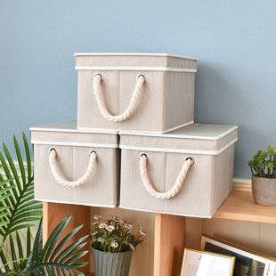3 Piece Fabric Cube Set (Set of 3)