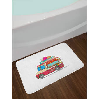 East Urban Home Ambesonne Book Bath Mat By Read More Books Quote Printed On Sketch Background With Colorful Books On A Shelf Plush Bathroom Decor Mat With Non Slip Backing 29 5 W X