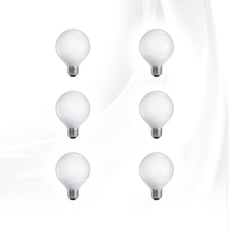 Impressions Vanity Company Frosted Led Globe Bulbs Dimmable Cool White 6w Wayfair